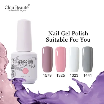 

Clou Beaute Color Nail Gel Lacquer UV Gel Nail Polish Ultra Violet Professional Soak-off Nail Art Gel Lacquer Nail Lak Polish