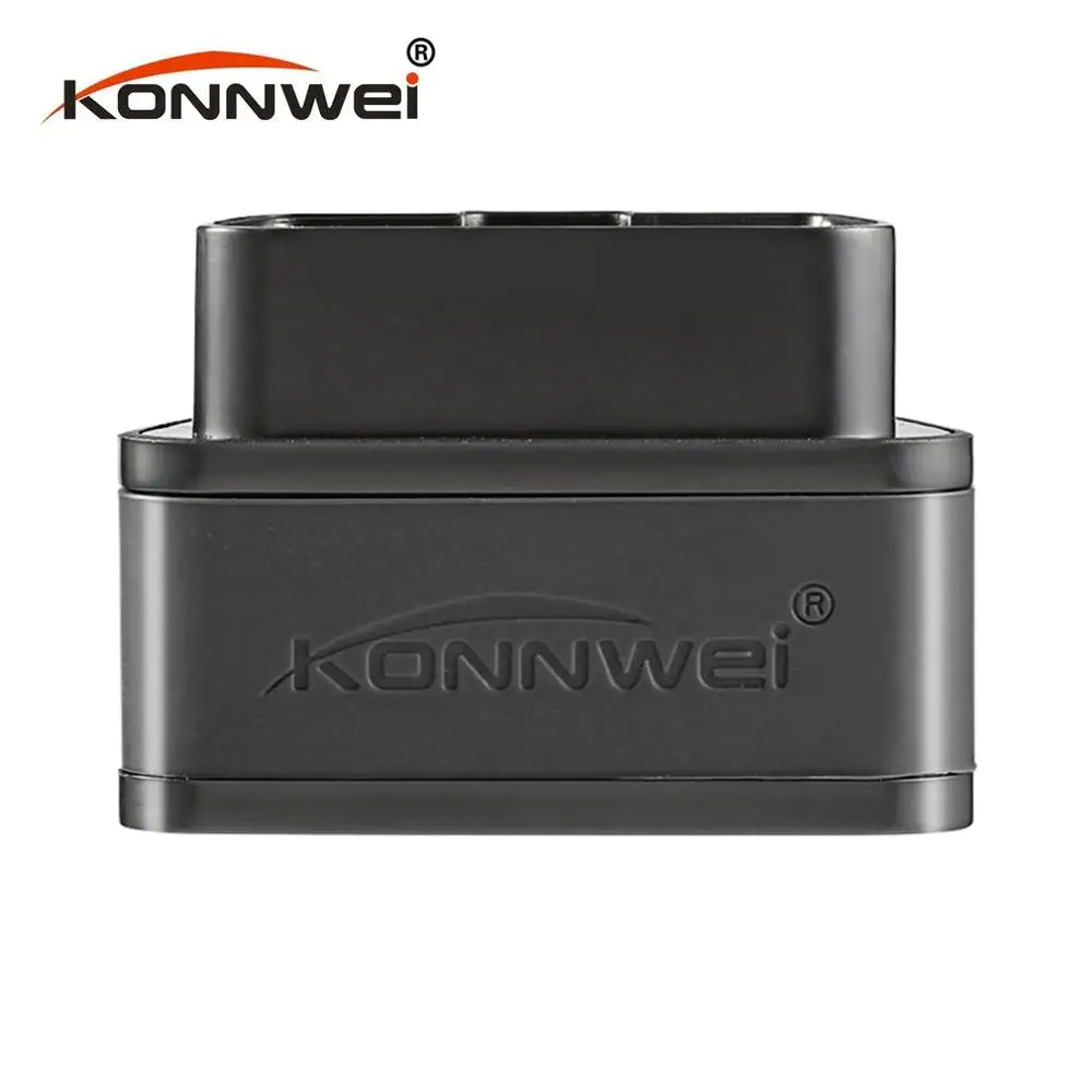 black Konnwei KW903 ELM327 Bluetooth ODB2 автомобильный диагностический сканер детектор инструмент считыватель кода для Android для IOS OBDII автоматический сканер - Цвет: black
