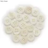 11-12mm Optional 20pcs Classic Shirt 4 Hole Round Shell Buttons Home Sewing Scrapbooking Clothing Decor 3