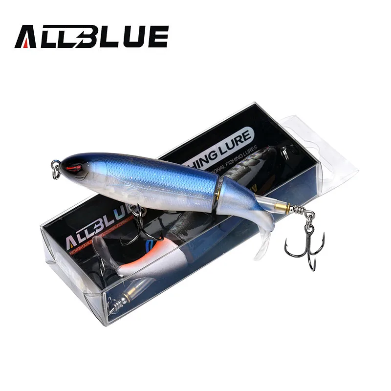 ALLBLUE Whopper Поппер 9 см/11 см/13 см Topwater рыболовная приманка искусственная приманка Жесткий плюпер мягкий вращающийся хвост рыболовные снасти Geer