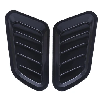 

2 PCS Car Styling Stickers ABS Car Decorative Air Flow Intake Scoop Turbo Bonnet Vent Cover Hood Wholesale