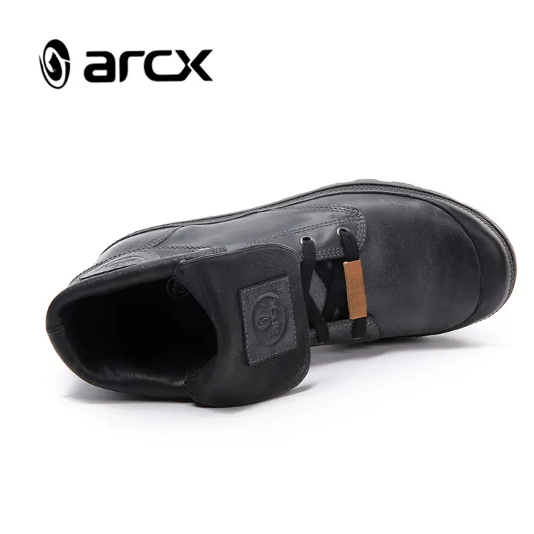 ARCX кожаные мотоциклетные ботинки с лацканами для мужчин езды по бездорожью