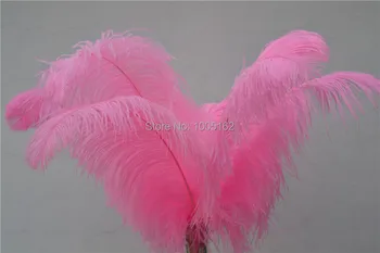 

EMS Free Shipping 100 pcs 22-24inch 55-60cm light pink Ostrich Feather plumes for wedding party event festive supply