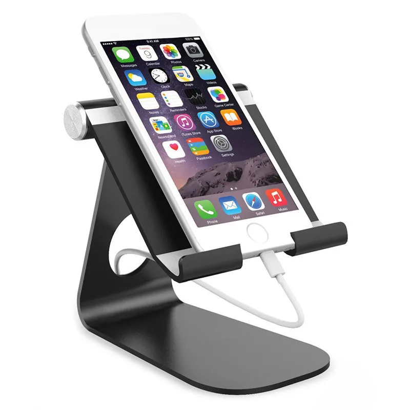 360 Degrees Rotate Metal Desk Mobile Phone Holder Stand For Phone Pad – Easy Living Tools