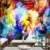 Modern Warna warni cat air abstrak wallpaper 3d dinding Modern Warna warni cat air abstrak wallpaper 3d dinding