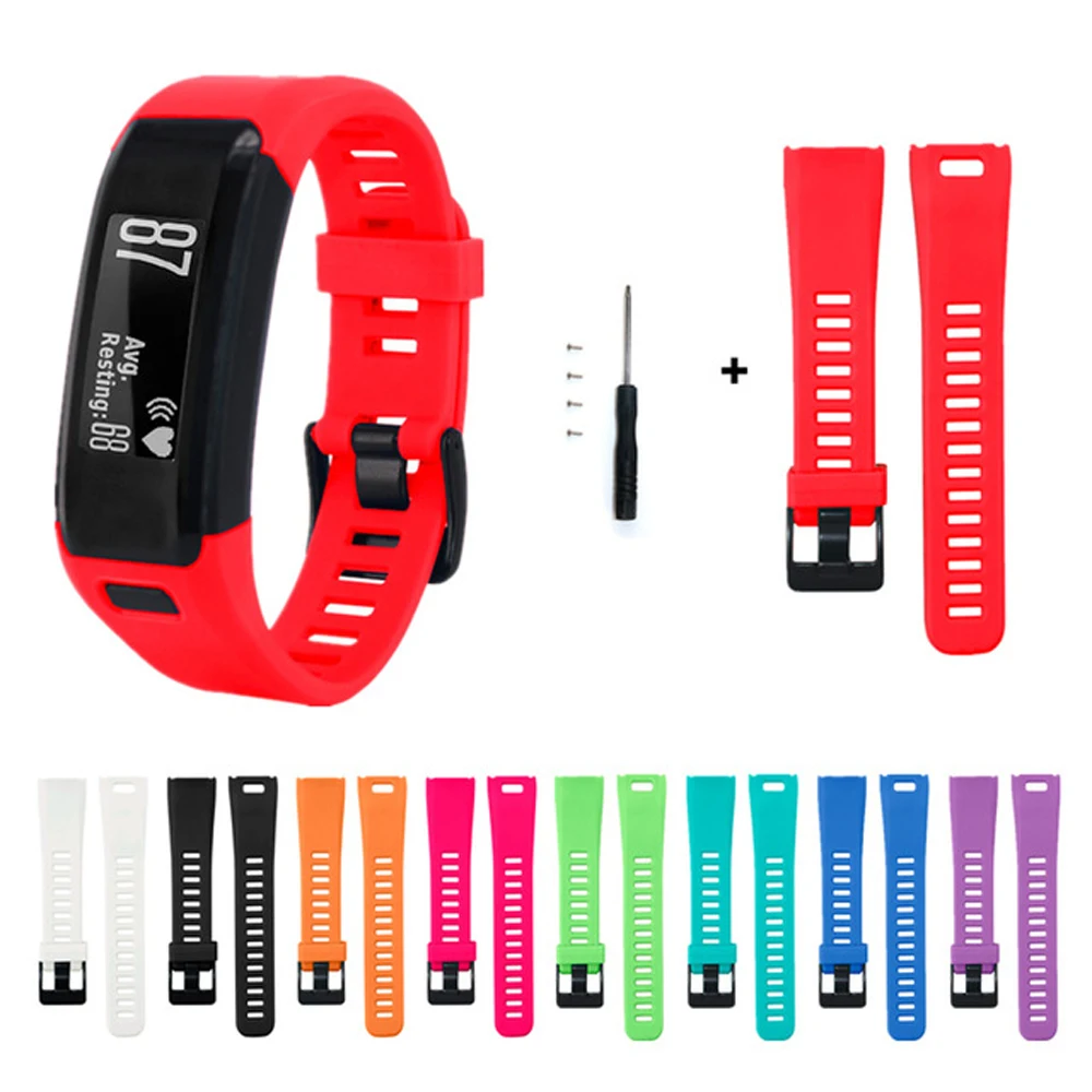 Мягкий силиконовый ремешок для смарт часов Garmin Vivo Smart HR фитнес трекер Vivosmart