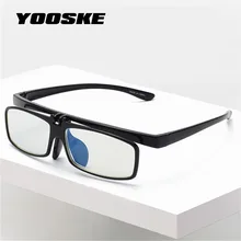 YOOSKE флип-ап очки для чтения для мужчин и женщин анти синий светильник очки компьютерные игровые очки макияж дизайн высокое качество