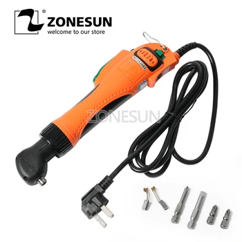 

ZONESUN Right Angle Elbow Design Electric Screw Driver Bolt Driver Hand Held Tools Torque Electric Screwdriver Bolt Driver