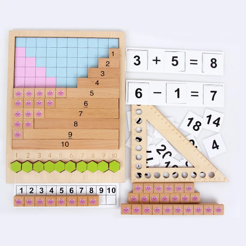 Math Toy wooden Montessori Teaching Educational Toys for children Kids Gifts Multiplication Division Addition and Subtraction