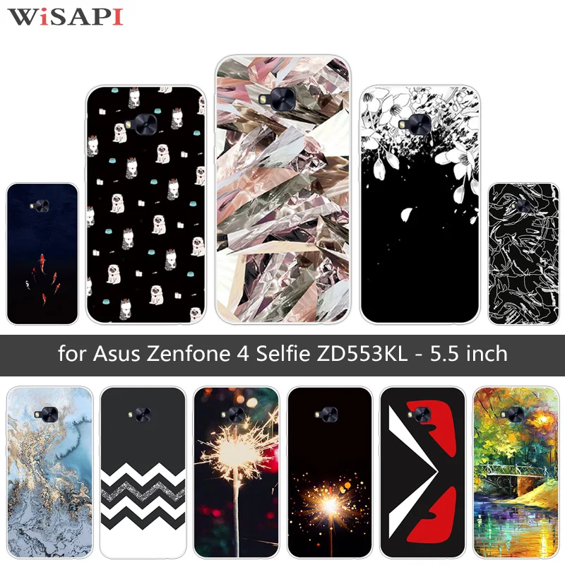 For Asus Zenfone 4 Selfie Zd553kl Soft Silicon Back Phone Cover Clear Dark Cases For Zenfone 4 Selfie Zd553kl Shell Capa Fitted Cases Aliexpress