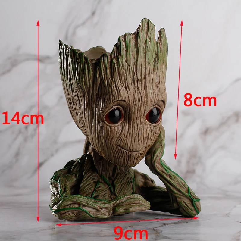 Groot Фигурки игрушки куклы косплей стражи Галактики дерево человек грот ручка цветочный горшок игрушки для украшения дома реквизит