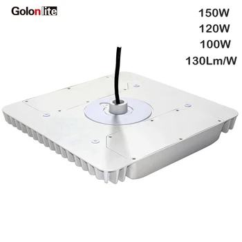 

Golonlite LED gas station light 150W 120W 100W 100-277VAC super bright 130Lm/W factory price quality canopy 5 years warranty