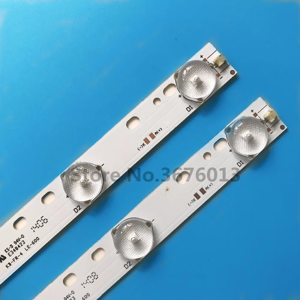 

2pcs 32'' 570mm*17mm 10leds LED Backlight Lamps LED Strips w/ Optical Lens Fliter for TV Monitor Panel 30V New