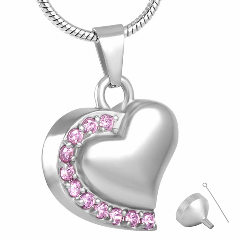 Heart necklace to put ashes in Clearance