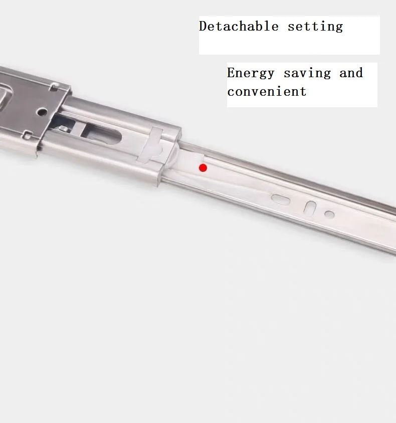 1"-22" дюймовые направляющие из нержавеющей стали для выдвижных ящиков, направляющие для выдвижных ящиков, Трехсекционные направляющие для выдвижных ящиков, мебельная фурнитура
