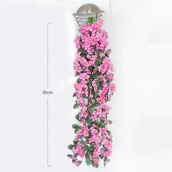 

Kids Toy Colorful Simulated Flowers Rattan Roses Vines Fake Flower Plastic Silk Living Room Ceiling Elegant Decoration Girl 2020