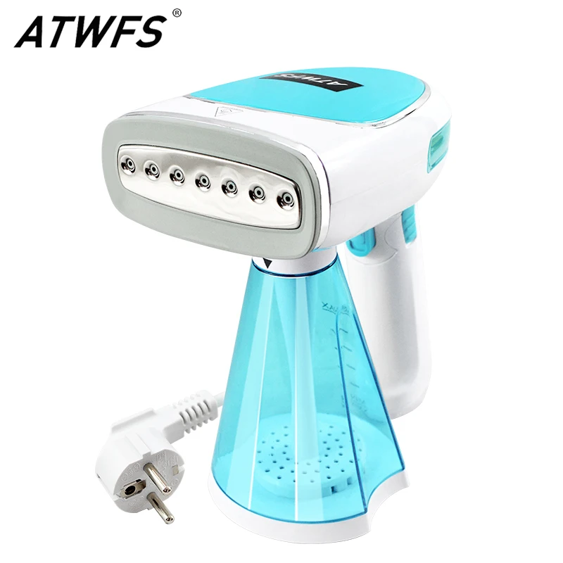 

ATWFS Mini Handheld Portable Garment Steamer Travel Electric Steam Brush Iron for Clothes Ironing Machine Home Appliances