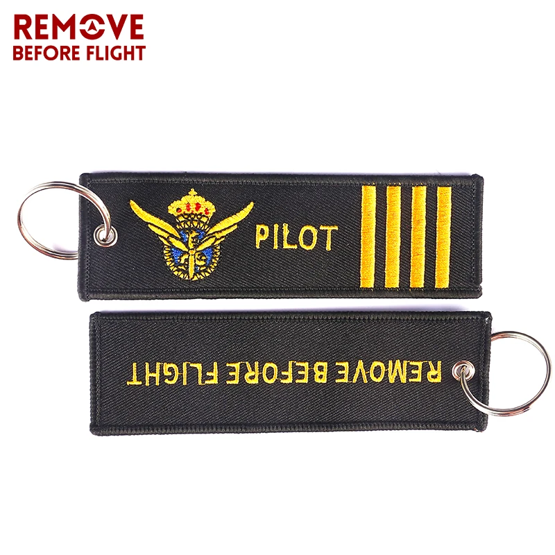 Pilot Key Chain for Motorcycles and Cars OEM Key Chains Embroidery Key Fobs Fashion Jewelry Aviation Gifts Fashionable Keychain 1