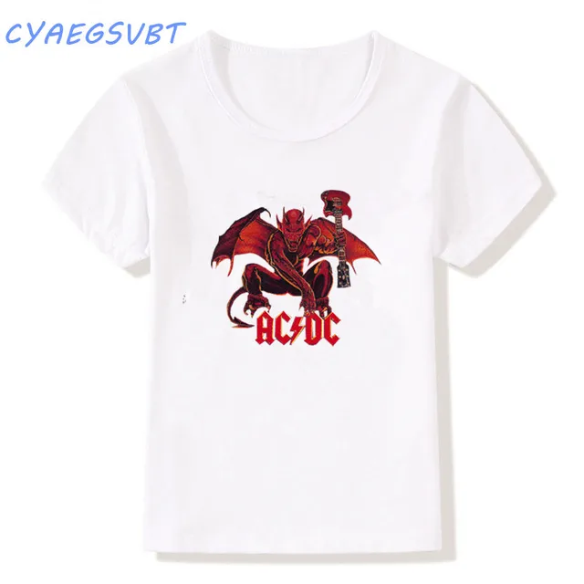 Neuheit Design 3d Ac Dc Glocke Schadel Kinder T Shirts Kette Acdc Glocke Ich Bekam Meinen Glocke Gonna Nehmen Ya To Hell 3d Baby Kinder T Shirt T Shirts Aliexpress