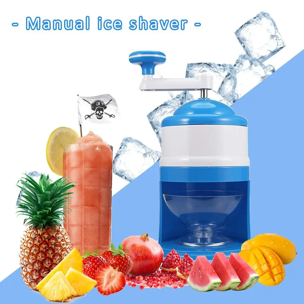 Home Easy Ice Shaver Crusher Handheld Handstyle Snow Manual Crushing