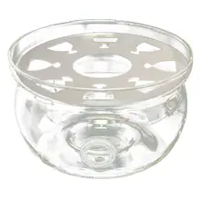 Горячая жаростойкий чайник теплее основание прозрачное стекло круглой формы изоляции Tealight