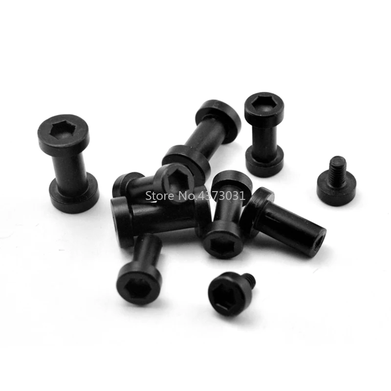 

4pcs DIY Tool Shank Screw Hexagon Socket Butt Button Nut Screw / Black Lock Screw Fk20