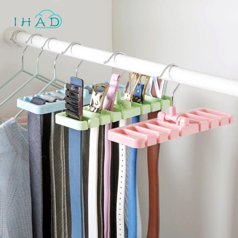 Belt Organizer tie holder scarf Rack Multi functional hanging Tie scarf