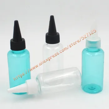 

80ml clear/transparent PET bottle with white/clear sharp plastic lid,emulsion/seasoning solvent bottle,food storage