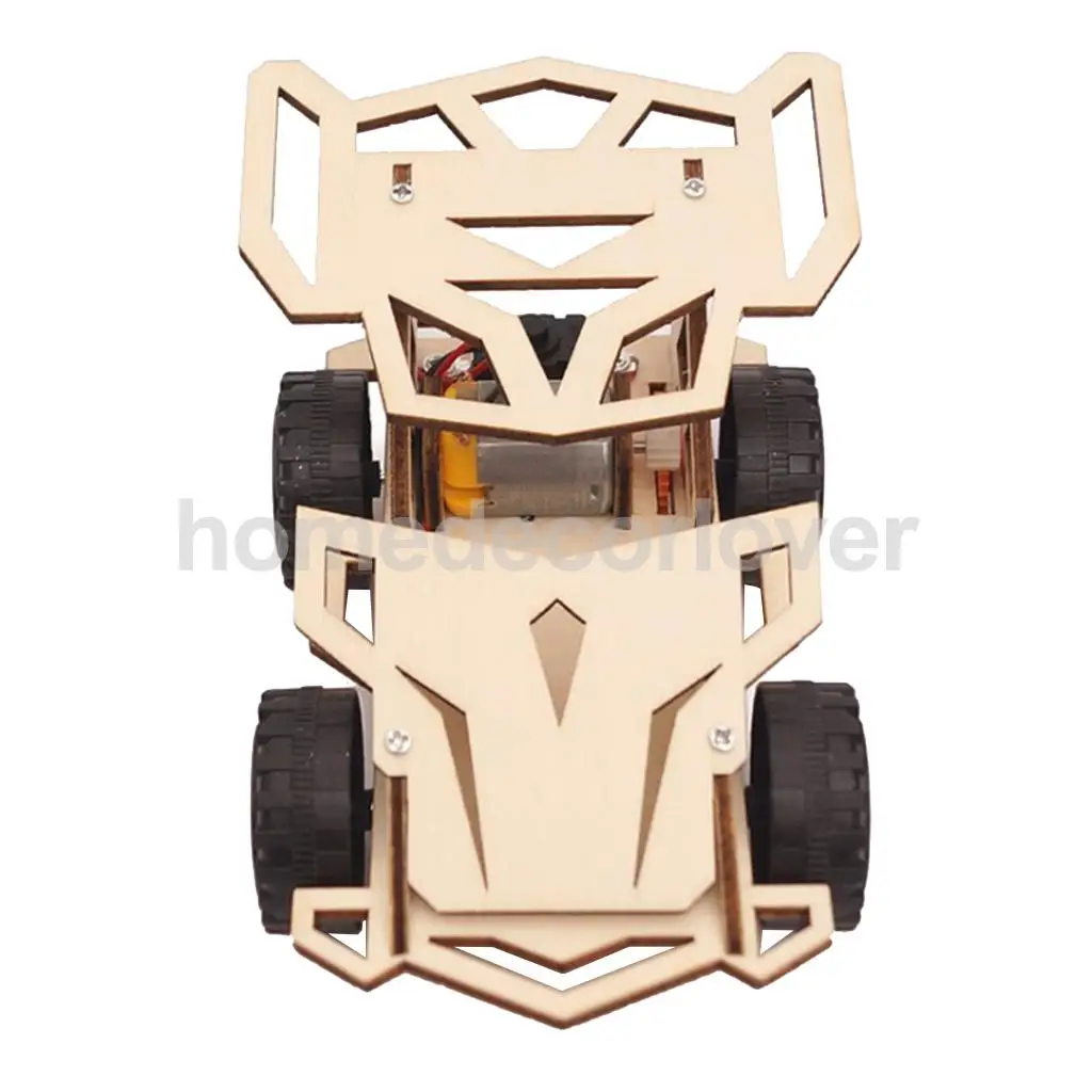  Wood Physics Science Educational Kids Children Car Tank Toy Developmental Model Kit for Early Study Interests Raises