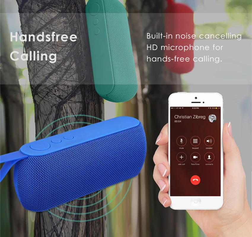 Aimitek Q106 Outdoor Portable Bluetooth V4.2 Speaker-12