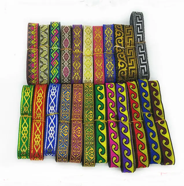 

Wholesale 2018 NEW 23 styles 20mm 8yards/lot Polyester Woven Jacquard Ribbon DIY handmade Sewing tape lace ribbon