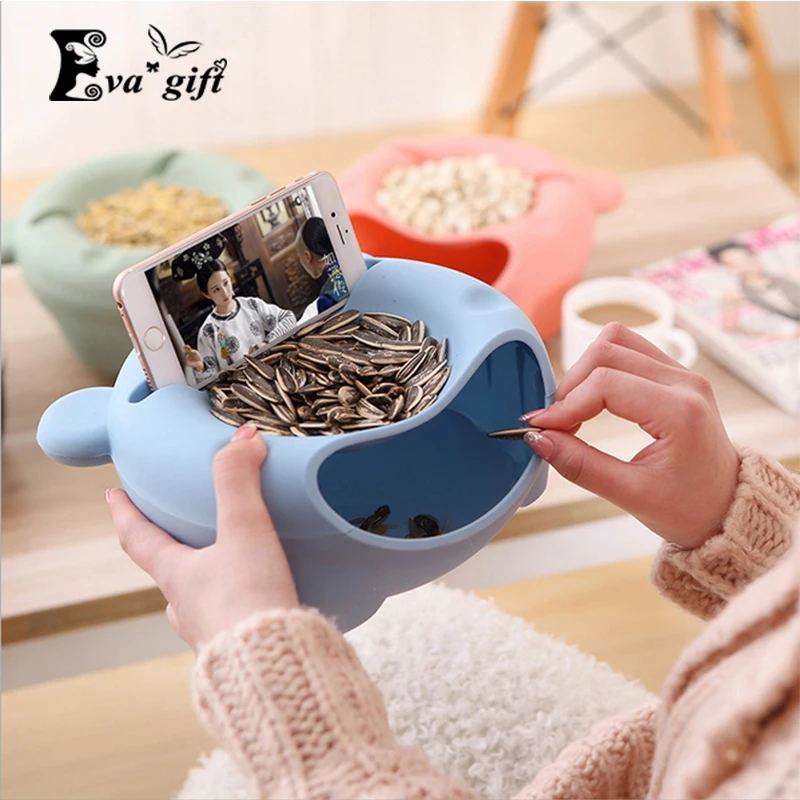 Creative nuts box melon seeds candy plate dried fruit boxes storage box fruit plate organizer for