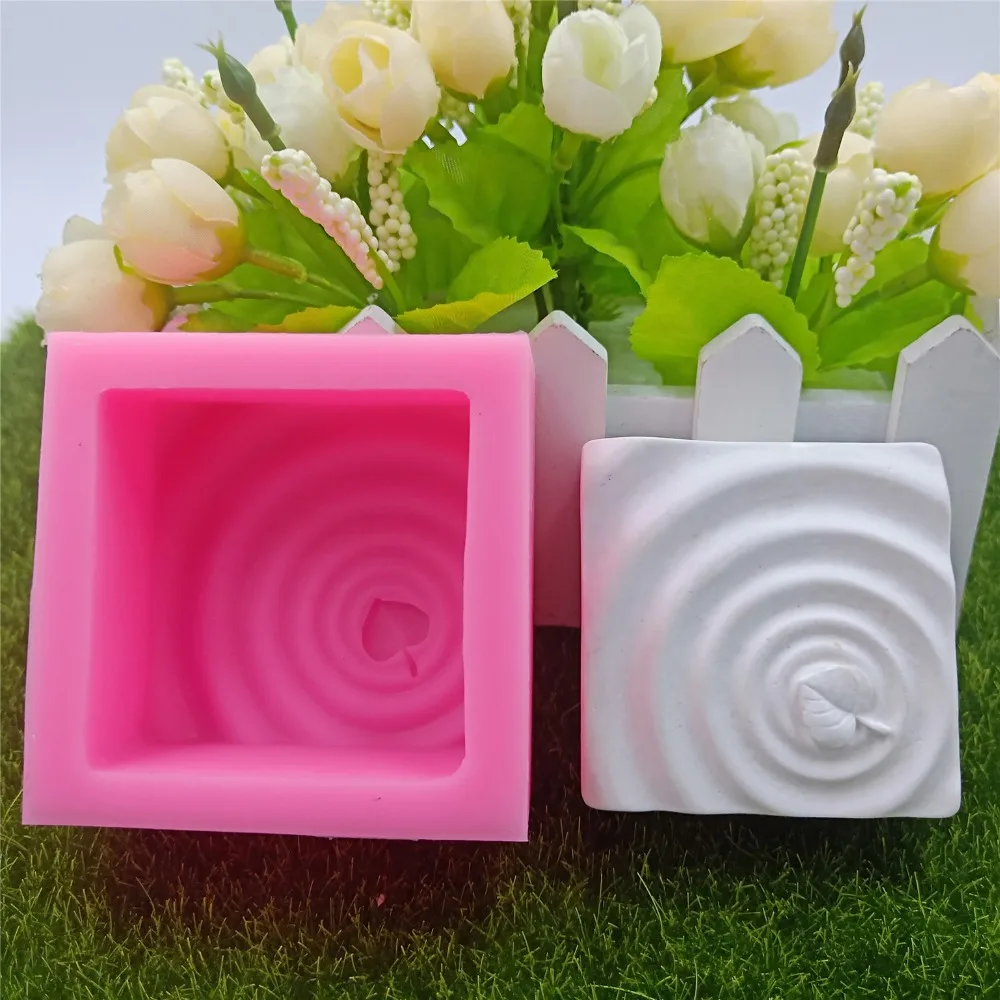 Coffee Design Silicone Soap Molds Cake Molds Square Silicone Molds for