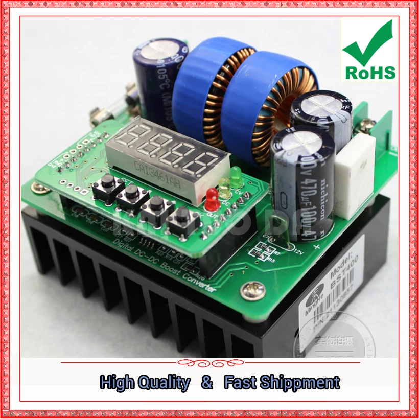 

CNC digital DC-DC step up 420W constant voltage constant current 400w boost converter Booster module 0.41kg