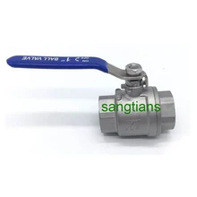 1 1/" DN40 нержавеющая сталь 2-шт шаровой клапан, SS304, экономических воды клапан, нержавеющая сталь шаровой клапан, шариковый клапан DN20