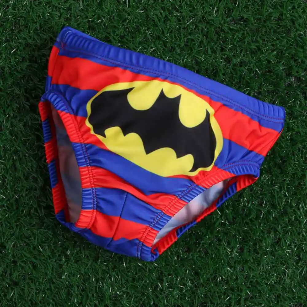 От 3 до 6 лет купальный костюм с Бэтменом для мальчиков, детский регулируемый короткий купальный костюм, плавки для мальчиков, короткая пляжная одежда с героями мультфильмов для мальчиков - Цвет: 9