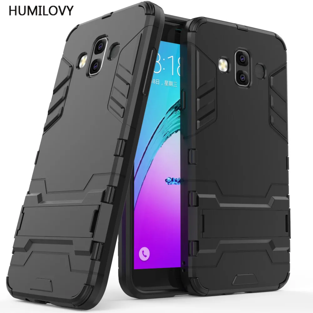 

For Samsung Galaxy J7 Duo Case for Galaxy J7 Duo Cover TPU+PC Hard Plastic Stand Armor Back Case For Samsung J7 Duo Coque Fundas