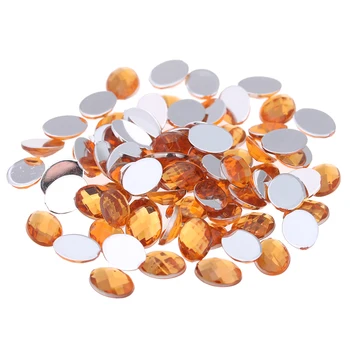 

10x14mm 1000pcs Oval Gems Flatback Earth Facets Acrylic Rhinestone Craft Art Gems Strass High Shine Nail Art Stones