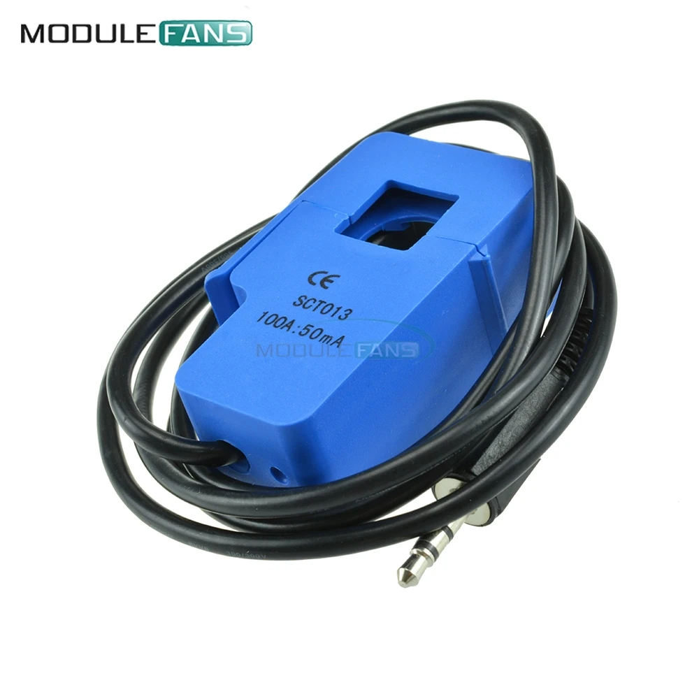 

100A SCT-013-000 Non-invasive AC Current Sensor Board Split Core Current Transformer Module for Lighting AC Motor