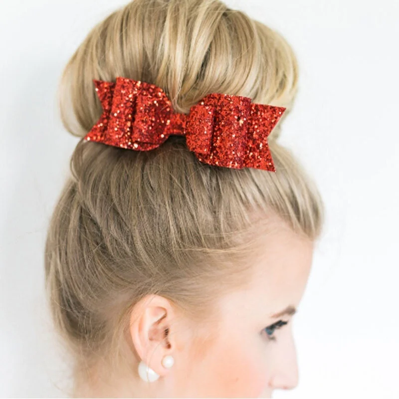 Women Girl Sequins Big Bowknot Barrette Hairpin Hair Clips Hair Bow Chic Stylish Women Girl Sequins Big Bowknot Barrette Hairpin Hair Clips Hair Bow Chic Stylish