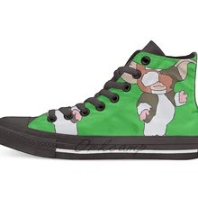 Gizmo дизайн дышащая Повседневная Высокая Топ на шнуровке холщовая обувь кеды для Прямая