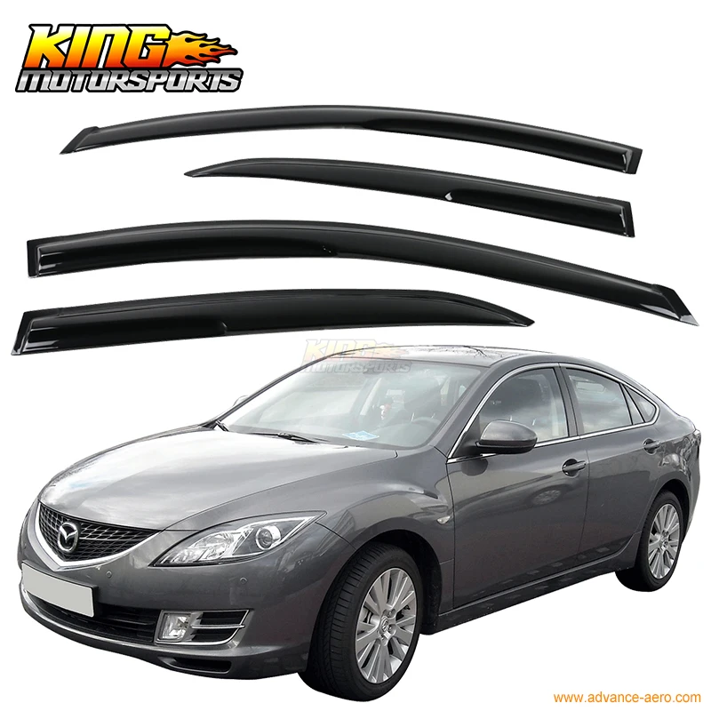 Ветровые дефлекторы для Mazda 6 2009 2013 дымчатые акриловые|wind deflector|window deflectorsdeflector wind |
