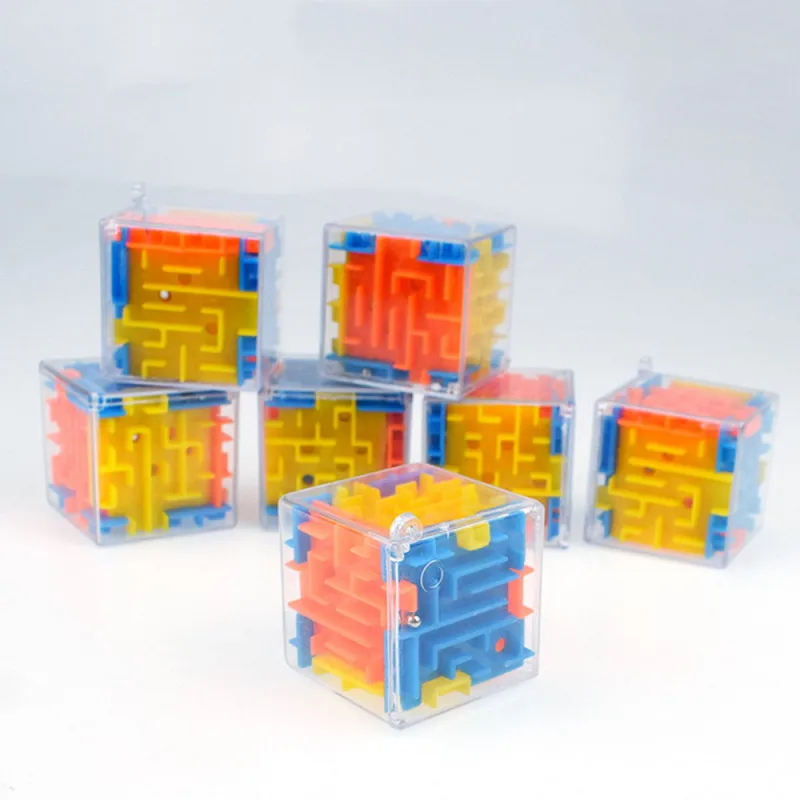 

2019 Hot FASHION 3D Stress Relief Cube Maze Toy Game Case Box Fun Brain Game Challenge Fidget Toys Free Shipping Wholesale