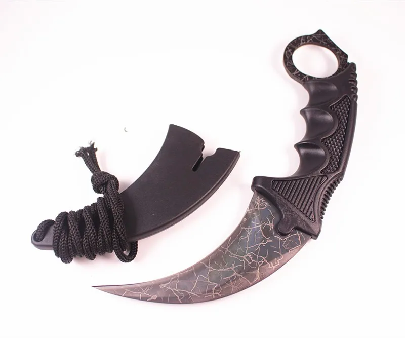 Cs go karambit counter strike hawkbill Тактический Коготь шейный нож боевой faca ganzo охотничий для