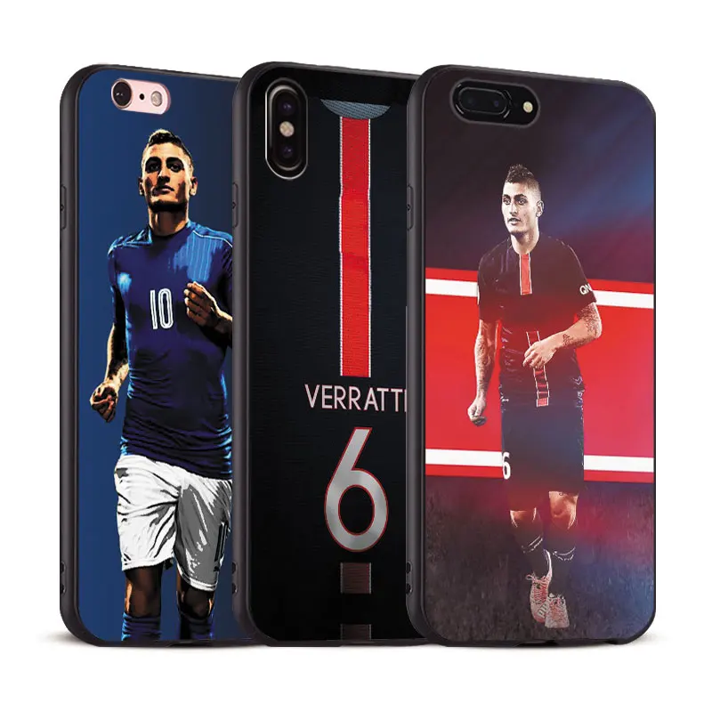 

Marco Verratti Coque Soft Silicone Phone Case Cover Shell For Apple iPhone 5 5s Se 6 6s 7 8 Plus X XR XS MAX