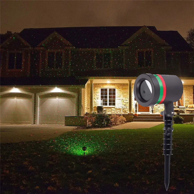 

Christmas Outdoor Sky Star Laser Projector Garden Lawn Landscape Shower Lamps Stage R&G DJ Disco Lights Party Light New Year