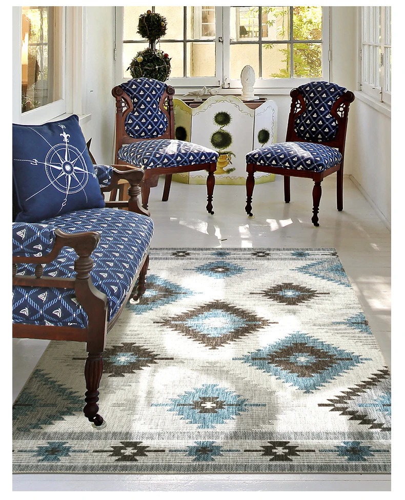 Ретро-ковры в марокканском стиле для гостиной, геометрические ковры в скандинавском стиле для спальни, большой кабинет, офис для чистки ковров, для дома Диванный кофейный столик, пол