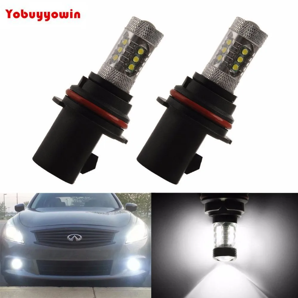 

High Power 2x 80w 9004 9007 Super Bright White 6000k Cree Chips Led Projector LED Fog Light