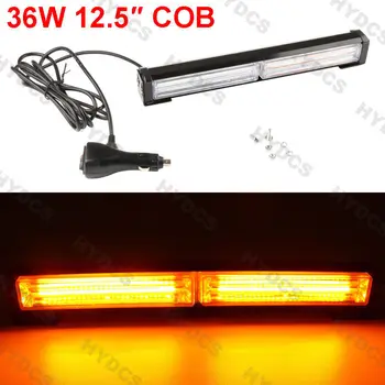 

CYAN SOIL BAY 36W COB Amber LED Emergency Hazard Warning Flash Strobe Beacon Light Bar Yellow