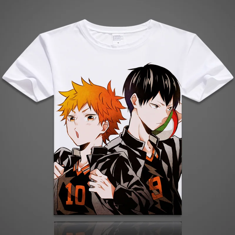Coshome Haikyuu T-Shirts Hinata Shyouyou Kageyama Tobio Cosplay T shirts Costumes Men Women Short Sleeves Summer Tees Adult Tops (4)